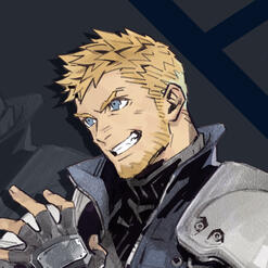 Official portrait art of Glenn Lodbrok from Final Fantasy Seven Ever Crisis by Lisa Fujise