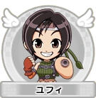 Official portrait art of Yuffie Kisaragi from Itadaki Street